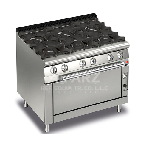 Gas Range 6 Burners On Gas Wide Oven