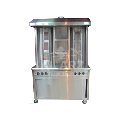 Heavy Duty Stainless-steel Double Gas Shawarma Machine