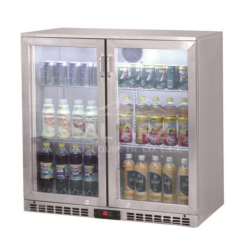 S/S Two Hinged Door Bar Cooler